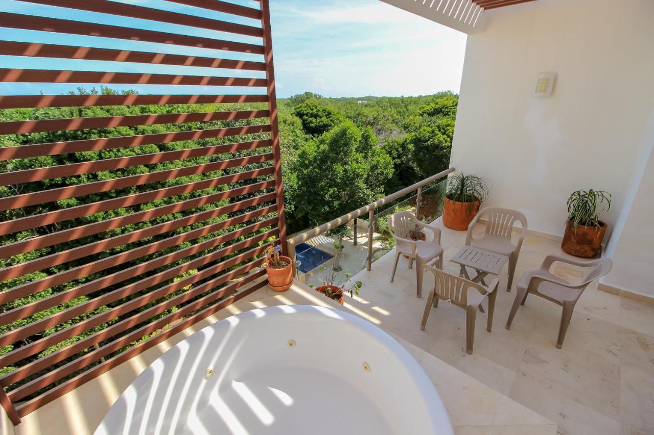 Exceptional 2Story Penthouse With Hot Tub And Rooftop Terrace In Bahia Principe Akumal Exteriör bild